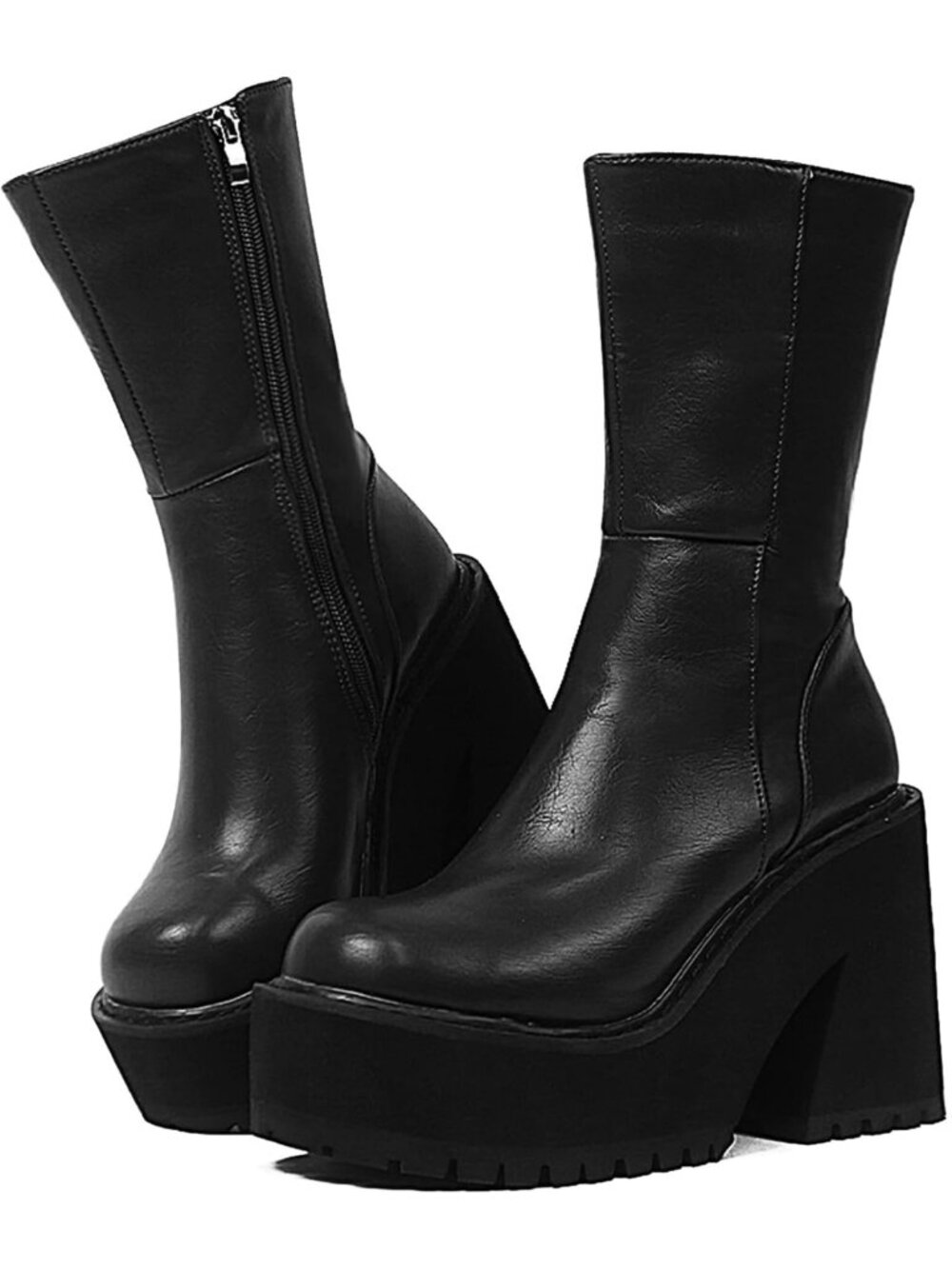 Chunky Block Heel Platform Ankle Boots for Women - Stylish & Comfortable